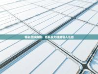 精彩足球赛场：各队实力碰撞引人注目